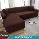 Vandeniui atsparus sofos užvalkalas 1/2/3/4 sėdimos sofos užvalkalas svetainei Elastingas L formos kampinis sofos užvalkalas Sofos užvalkalas 2 Seater 145-185cm
