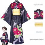 Anime Demon Slayer Kimetsu no Yaiba Cosplay Kostiumas Tamayo Vienodas Kimono Cosplay Kostiumai Helovino Karnavalo &Scaron;ventė Moteri&scaron;kas Kostiumas L