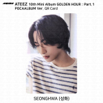 ATEEZ 10-asis mini albumas Golden Hour 1 dalis POCAALBUM Fotokortelė QR Vaizdo kortelė KPOP Seonghwa - QR Card