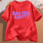 Bad Idea Right mar&scaron;kinėliai Moteri&scaron;ki medvilniniai Muzikiniai mar&scaron;kinėliai Streetwear Moteri&scaron;ki mar&scaron;kinėliai trumpomis rankovėmis Moteri&scaron;ki rūbai mar&scaron;kinėliai S juoda
