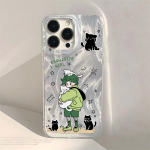 Telefono dėklas iPhone 15 13 11 12 14 Pro Max Plus Samsung S24 S23 A54 A55 S22 A12 A15 A15 A52 A14 A35 A34 A13 A25 A05 M12 F12 A25 A24 A32 A33 Ultra iPhone 11 žalia