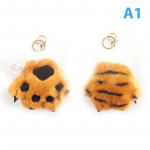 Simuliacinis Tigro letenos pliu&scaron;inis žaislas, gyvūnas pakabukas Leopardo raktų pakabukas mokyklinis krep&scaron;ys