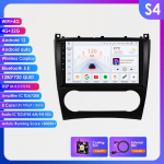 Hizpo 9 colių Carplay 4G 2Din Android 13 automobilių radijas, skirtas Mercedes Benz CLC W203 C-Class C180 C200 CLK200 CLK W209 Intelektualus ekranas vaizdo grotuvas GPS DSP S4 8Core 4G 32G