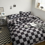 Skalbta medvilninė lova keturių dalių patalynė antklodės užvalkalas 2.0m four-piece set