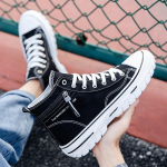 Fashion Summer nauji orui pralaidūs drobiniai batai vyri&scaron;ki auk&scaron;takulniai studenti&scaron;ki batai vyri&scaron;ki madingi sportiniai bateliai D273 39 mėlyna