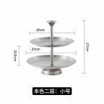 Dvisluoksnė vaisių lėk&scaron;tė Dviejų pakopų padėklų virtuvės reikmenys Stalinis staliukas Saldainių lėk&scaron;tė Namai Svetainė Registratūra Buitinis padėklas