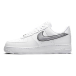 Nike Air Force 1 07 Essential Balti Metalinio Sidabro Moteri&scaron;ki Sportbačiai Juodi DD1523-100 35.5