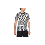 Nike Dri-Fit Geometrinio Ra&scaron;to Laisvalaikio Mar&scaron;kinėliai Trumpomis Rankovėmis Futbolo Džersis Vyri&scaron;ki Vir&scaron;utiniai Drabužiai Juoda Balta CZ0975-100 XL