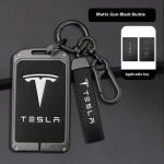 Tesla Model 3 Model S Model X Model Y Roadster Cybertruck Automobilio Metalo Raktų Dėklas Dangtelis Keyless Kortelės Laikiklis Apsauga Priedai gray