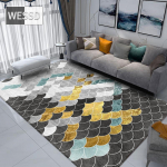 Retro geometrinis pilkas kilimas gyvenamajame kambaryje Senovinis kilimėlis vonios kambario kilimėlis, sugeriantis, pritaikytas koridoriaus kilimas ilgas virtuvės kilimas 120x160cm 1pcs