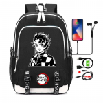 Naujas Anime Cosplay Kuprinė Animacinis USB Didelės Talpos Knygų Krep&scaron;ys Ne&scaron;iojamam Kompiuteriui Unisex Studentams Berniukams Mergaitėms Mokykliniai Krep&scaron;iai Kelioninė Kuprinė Lauko Krep&scaron;ys
