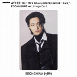 ATEEZ 10-asis mini albumas Golden Hour 1 dalis POCAALBUM Fotokortelė QR Vaizdo kortelė KPOP Seonghwa - Image Card