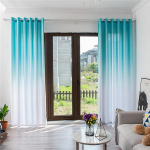 Svetainės miegamojo tamsios užuolaidos gradientinės tiulio užuolaidos paprastos užuolaidos, 1 vnt. 1PC W 100 x H 270 cm