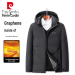 Pierre Cardin Men's Stand Collar Puffer Jacket L