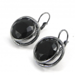 NOA [I2166] - Boucles Cr&eacute;ateur 'Sissi' noir juoda