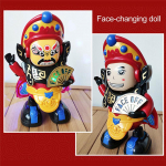 Automati&scaron;kai konvertuoti Pekino operos veido keitimo &scaron;okantį robotą su &scaron;viesos muzika roboto žaislas