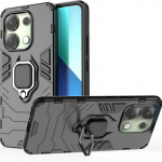 [360&deg; besisukantis stovas] [Karinės klasės apsauga nuo kritimo] Magnetinis, automobilyje tvirtinamas telefono dėklas, skirtas Xiaomi Redmi 13c Note 13 4G/5G 13 Pro+ 4G 5G Xiaomi POCO X6 Pro juoda