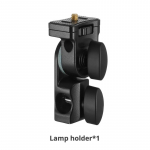 Godox AD-E2 E laikiklio laikiklis su 1/4 varžtu vir&scaron;uje, kad būtų galima laikyti Godox AD200 AD200PRO AD300PRO Flash Speedlite juoda