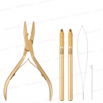 Matte Black Hair Extension Tool Kit Matte Black Hair Extension Tool Kit Hair Pliers Extension Tool for Salon
