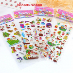 10 lapų Kalėdų tema lipdukai, Linksmų Kalėdų lipdukai, Kalėdų žiemos &scaron;venčių vakarėlio lipdukai, Kalėdų dovanų mai&scaron;elio užpildai Kalėdos įvairiaspalvis