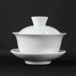 Balto porceliano gai wan arbatos rinkinys Bone China arbatos rinkiniai Gražus ir paprastas virdulysDehua gaiwan arbatos porcelianinis puodų rinkinys kelionėms