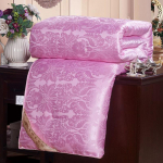 Nauja Natūrali/&Scaron;ilkmedžio Prabangi &Scaron;ilkinė Antklodė Rankų darbo Viengulė Karalienės Karaliaus Didelė Dvigulė Antklodė Jacquard Pataliukai su Užpildu 150x200cm 2.0kg rožinė