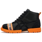 Onitsuka Tiger Rinkan Retro Audiniai Patvarūs Auk&scaron;takulniai Laisvalaikio Bėgimo Batai Unisex Sportbačiai Juodi Oranžiniai 1183B843-001 37.5