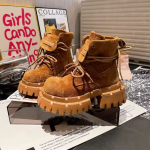 Platforminiai moteri&scaron;ki ankle boots, vidutinio kulno, dizainerio, žiemos mados batai, naujo sportinio prekės ženklo Chelsea batai 40 raudona