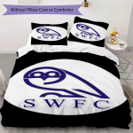 sheffield wednesday Modelio patalynės komplektas Antklodės užvalkalas Pagalvės užvalkalas Namų dekoracija Gimtadienio dovana (1 * antklodės užvalkalas + 2 * pagalvės užvalkalai be &scaron;erdies) 135x200cm