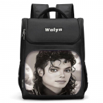 Michael Jackson Didelis vaiki&scaron;kas kuprinė Berniukų Mergaičių Mokyklinė kuprinė Vyrams Moterims Kelioninė kuprinė Patvari ir daug skyrių 28x19.5x41cm