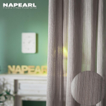1PC NAPEARL Moderni eleganti&scaron;ka vienspalvė permatoma miegamojo užuolaida Mink&scaron;tos tekstūros permatoma tiulio užuolaida svetainei W300cm x L250cm