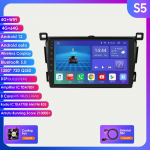 9 4G Carplay 2din Android Car Radio Multimedijos vaizdo grotuvas, skirtas Toyota RAV4 Rav 4 2013 - 2018 Navigation GPS Head Unit SWC DVR OBD2 RDS AM FM BT WIFI S5 8Core 4G 64G