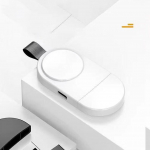 DUODUO USB įkroviklis, skirtas iwatch serijai 6 5 4 3 2 Ne&scaron;iojamas i&scaron;manusis laikrodis belaidžio įkrovimo doko stoties laidas iwatch charger balta