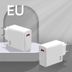 67 W greito įkrovimo adapteris, skirtas iPhone Xiaomi Huawei Samsung Oneplus OPPO USB įkroviklis Quick Charge 5.0 QC5.0 mobiliųjų telefonų įkrovikliai EU balta