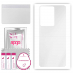 apgo Ultra Clear Protective Skin Sticker for the back compatible with Vivo V27e, Wrap Film, Hydrogel Film, Flexible, Soft TPU with positioning layer e