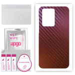 apgo skin sticker film foil vinyl for the BACK compatible with Samsung Galaxy S20 Ultra, scratch-resistant, easy to install - Carbon Chameleon CAKA5