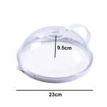 Mikrobangų krosnelės apta&scaron;kymui atsparus dangtis Orkaitės kaitinimo dangtelis Skaidrus dangtis su rankena Buitiniai maisto ruo&scaron;imo reikmenys Priedai 23x9.5cm