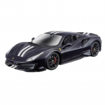 1:24 Farah 458 488 Lydinio liejinys Automobilio modelis Ornamentai Metalinis automobilio modelis Garsas ir &scaron;viesa Atgal traukiamas Vaiki&scaron;kas žaislas Dovana Kolekcija Ekspozicija juoda