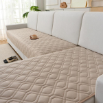 Geometrinis mink&scaron;tas sofos sėdynės užvalkalas L formos naminiams gyvūnams vaikams sofos užvalkalas apsauga nuo katės draskymo kampinės sofos rank&scaron;luostis universalus sėdynės pagalvėlė 90x240cm kupranugaris