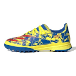 Adidas X Ghosted TF futbolo bateliai, mėlyni, raudoni, patogūs, patvarūs ir patvarūs, žemapadžiai, vaiki&scaron;ki futbolo bateliai. 36