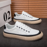 Vyri&scaron;ki drobės batai su platforma, kasdieniai, vulkanizuoti batai, lauko, riedlenčių sportui, vyri&scaron;ki vaik&scaron;čiojimo batai Zapatillas Hombre 39 black