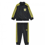Adidas Originals X Smileyworld Bendradarbiavimas Laisvalaikio Sportinis Kostiumas Sst Dryžuotas Patogus Universalus &Scaron;varkas Paprastos Mink&scaron;tos Ilgos Kelnės Kūdikio Kostiumas Juodas JD2874 A/62