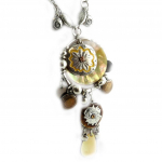 Les Tr&eacute;sors De Lily [E1379] - Collier Cr&eacute;ateur 'Sofia' Beige smėlis