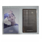 BTS Proof HYBE Lucky Draw kortelės