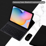 Skirtas &bdquo;Samsung Galaxy Tab A8 10.5 S6 Lite 10.4 S7 S8 11&ldquo; dėklui su &bdquo;Bluetooth&ldquo; klaviatūra ir pele su ra&scaron;iklio anga English A7 10.4in