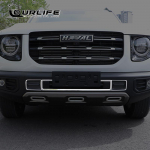 Front Kidney Grille Cover Frame Silver Trim Strips For haval dargo  2022 2023