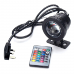 AC85-265V 10W RGB LED povandeninis povandeninis povandeninis žibintas su nuotolinio valdymo pulteliu, keičiasi 16 spalvų UK Plug