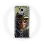 Coque pour Samsung Galaxy A8 2018 Loki Thor Ragnarok avec Casque Fanart Saison 1