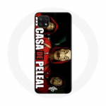 Coque pour Samsung Galaxy A22 5G La casa de papel Masques de Dali
