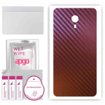 apgo skin sticker film foil vinyl for the BACK compatible with Meizu M6s, scratch-resistant, easy to install - Carbon Chameleon CAKA5